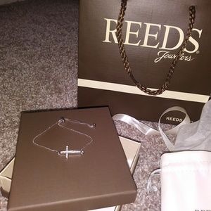 Reeds silver diamond bracelet